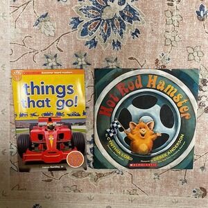 Hot Rod‎ Hamster and Things That Go Scholastic Level 1 Reader Books Set